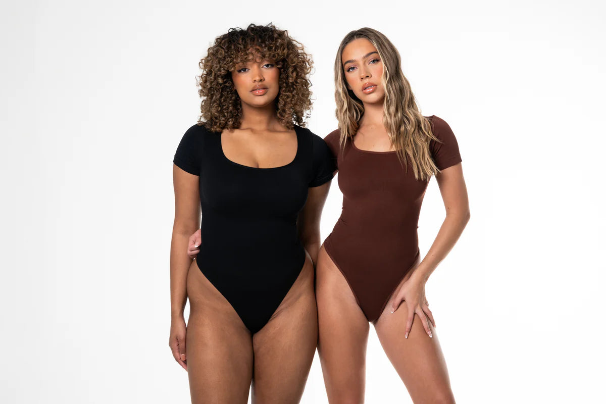 1 Piece Solid Seamless Shaping Shapewear Bodysuit, Tummy Control Butt Lifting Slimmer Body Shaper, Women's Underwear & Shapewear